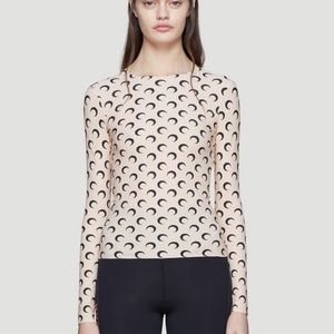 Marine Serre Crescent Moon Top - Skin color